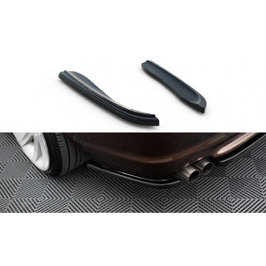 Maxton Design boční difuzory pod zadní nárazník pro BMW řada 3 E46, černý lesklý plast ABS