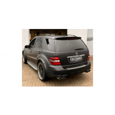 Fox Sportauspuff koncový tlumič výfuku s koncovkou 2x115x85 Typ 44 na obou stranách pro Mercedes třída M W164 s motorem 3.0 d, 3.5, 5.0 Fox Sportauspuff koncový tlumič výfuku s koncovkou 2x115x85 Typ 44 na obou stranách pro Mercedes třída M W164 s motorem 3.0 d, 3.5, 5.0