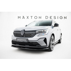 Maxton Design spoiler pod přední nárazník pro Renault Austral Mk1, černý lesklý plast ABS, Iconic, Iconic Esprit Alpine