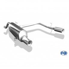 Fox Sportauspuff koncový tlumič výfuku s koncovkou 1x90 Typ 13 na obou stranách pro Opel Corsa E s motorem 1.0, 1.2, 1.3 D, 1.4, typ E