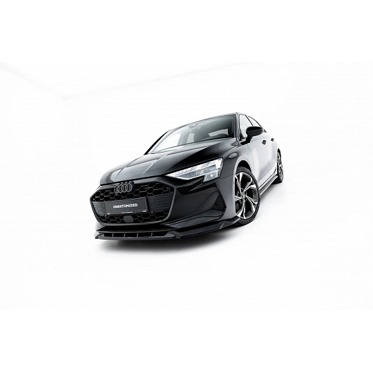 Maxton Design spoiler pod přední nárazník pro Audi A3 8Y, černý lesklý plast ABS Maxton Design spoiler pod přední nárazník pro Audi A3 8Y, černý lesklý plast ABS
