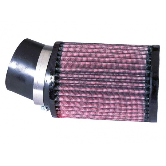 K&N univerzální kulatý filtr se vstupem 62 mm a výškou 127 mm, gumový vrchlík, vnější průměr 95 mm