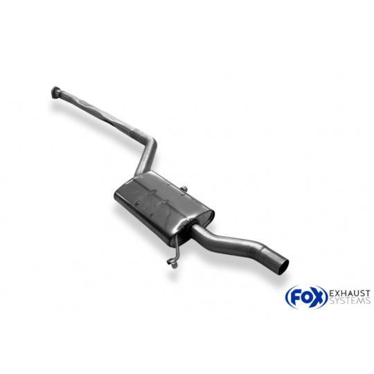 Fox Sportauspuff přední díl s tlumičem pro Audi 100 C3 s motorem 2.2, Quattro Fox Sportauspuff přední díl s tlumičem pro Audi 100 C3 s motorem 2.2, Quattro