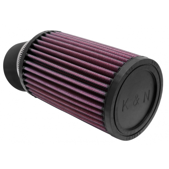 K&N univerzální kulatý filtr se vstupem 62 mm a výškou 152 mm, gumový vrchlík, vnější průměr 95 mm