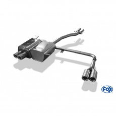 Fox Sportauspuff koncový tlumič výfuku s koncovkou 2x76 Typ 17 na obou stranách pro BMW Z4 E85 s motorem 2.2, 2.5, 3.0