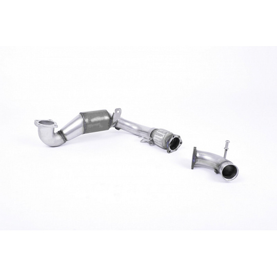 Milltek Sport litinový downpipe s Race katalyzátorem pro Ford Fiesta Mk8 1.0T EcoBoost ST-Line 3/5-dvéř. (bez OPF/GPF) 2017-2019, pouze pro OE Cat Back systém
