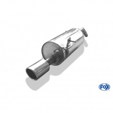 Fox Sportauspuff koncový tlumič výfuku s koncovkou 1x100 Typ 16 pro Citroen DS3 s motorem 1.2, 1.4, 1.4 HDi, 1.6, 1.6 HDi