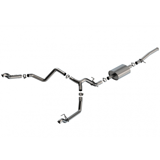 Borla Cat-Back výfukový systém "S-Type" pro Chevrolet Silverado 1500 5,3L V8, automat, 2WD/4WD, 2-dvéř., RC s SB (6'7''), 126,5" WB, r.v. 2023-2024 Borla Cat-Back výfukový systém "S-Type" pro Chevrolet Silverado 1500 5,3L V8, automat, 2WD/4WD, 2-dvéř., RC s SB (6'7''), 126,5" WB, r.v. 2023-2024