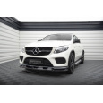 Maxton Design spoiler pod přední nárazník pro Mercedes GLE Coupe C292 AMG 43, Coupe C292 AMG-Line, černý lesklý plast ABS