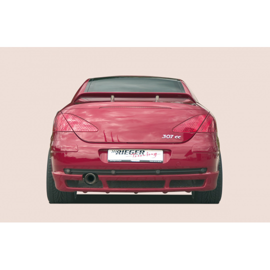 Rieger spoiler pod zadní nárazník pro Peugeot 307 convertible CC vč. faceliftu r.v. 04/01-04/05, 05-05-, plast ABS bez povrchové úpravy