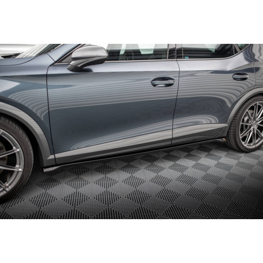 Maxton Design difuzory pod boční prahy ver.2 pro Cupra Formentor, černý lesklý plast ABS