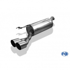 Fox Sportauspuff koncový tlumič výfuku s koncovkou 2x90 Typ 14 pro Fiat Bravo Diesel s motorem 2.0 D