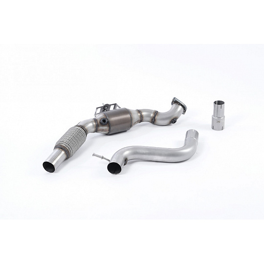 Milltek Sport downpipe a Hi-Flow sportovní katalyzátor pro Ford Mustang 2.3 EcoBoost (Fastback) 2015-2018, pouze pro OE systém