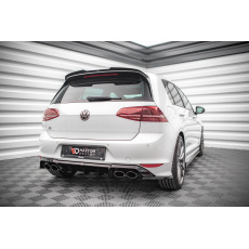 Maxton Design boční difuzory pod zadní nárazník ver.4 pro Volkswagen Golf R Mk7, černý lesklý plast ABS