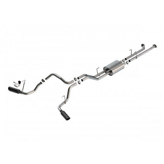 Borla Cat-Back výfukový systém "ATAK" pro Toyota Tundra 5.7L V8, automat/manual, 2WD/4WD, r.v. 2007-2008, barva koncovek: černé Borla Cat-Back výfukový systém "ATAK" pro Toyota Tundra 5.7L V8, automat/manual, 2WD/4WD, r.v. 2007-2008, barva koncovek: černé