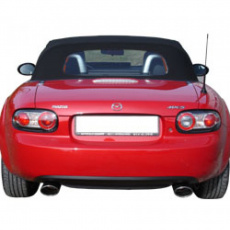 Fox Sportauspuff koncový tlumič výfuku s koncovkou 115x85 Typ 33 na obou stranách pro Mazda MX5 NC s motorem 1.8, 2.0