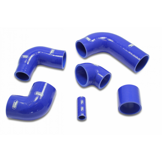 Samco Sport 5-dílná sada silikonových hadic pro vedení tlakového vzduchu pro Fiat Coupé 1994 - 1998 2.0l GT 4vál. 16V RHD, barva: modrá