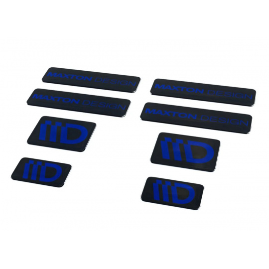 Maxton Design sada 3D samolepek 8 ks, barva: černá / tmavě modrá