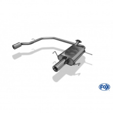 Fox Sportauspuff koncový tlumič výfuku s koncovkou 1x90 Typ 13 na obou stranách pro Nissan Primera P11 s motorem 1.6, 1.8, 2.0, 2.0 TD, 4/5dvéř. Limousine, r.v. 1999-