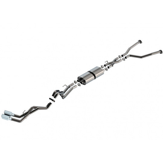 Borla Cat-Back výfukový systém "ATAK" pro Toyota Tundra, 3,4L V6, automat, 2WD/4WD, DC s SB (6'6'') 145.7'' WB/CrewMax Cab s SB (5'6'') 145,7'' WB, typ koncovek: chromové Borla Cat-Back výfukový systém "ATAK" pro Toyota Tundra, 3,4L V6, automat, 2WD/4WD, DC s SB (6'6'') 145.7'' WB/CrewMax Cab s SB (5'6'') 145,7'' WB, typ koncovek: chromové