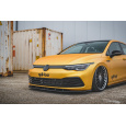 Maxton Design spoiler pod přední nárazník ver.1 pro Volkswagen Golf Mk8, černý lesklý plast ABS