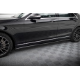 Maxton Design difuzory pod boční prahy pro Mercedes třída S W222 Standard, černý lesklý plast ABS, vč. Facelift