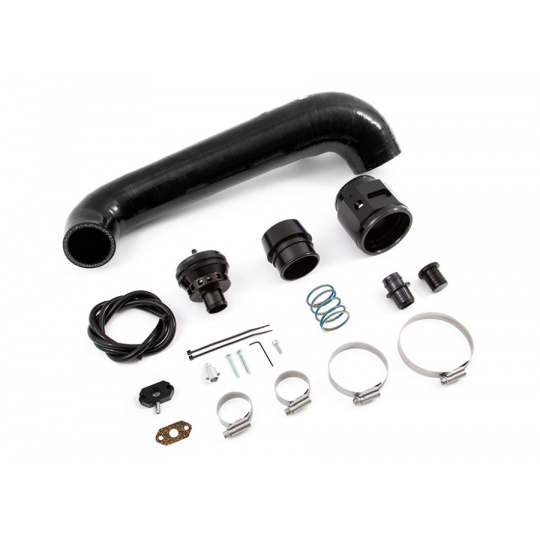 Forge Motorsport Blow Off Ventil (BOV) pro Volkswagen Golf GTE Mk8, 1.4 E-hybrid, barvu hadice: černá Forge Motorsport Blow Off Ventil (BOV) pro Volkswagen Golf GTE Mk8, 1.4 E-hybrid, barvu hadice: černá