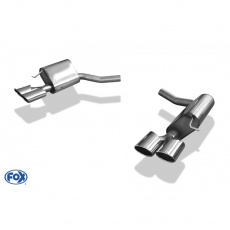 Fox Sportauspuff koncový tlumič výfuku s koncovkou 2x106x71 Typ 32 na obou stranách pro Mercedes třída E W212 2009- s motorem 3.0, 3.0 CDI, 3.5, 5.5