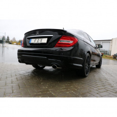Fox Sportauspuff koncový tlumič výfuku s koncovkou 115x85 Typ 32 na obou stranách pro Mercedes třída C 204 2007- s motorem 1.6, 1.8, 2.2 D