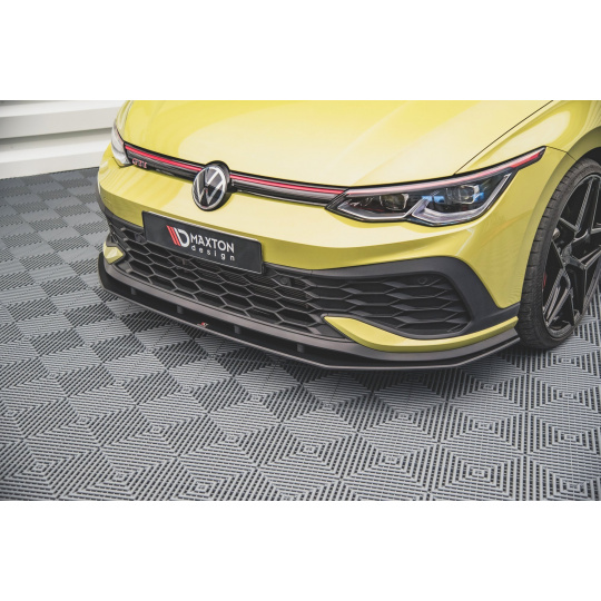 Maxton Design "Racing durability" spoiler pod přední nárazník pro Volkswagen Golf GTI Mk8, plast ABS bez povrchové úpravy, Clubsport