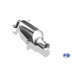 Fox Sportauspuff koncový tlumič výfuku s koncovkou 1x90 Typ 13 pro Opel Corsa D s motorem 1.0, 1.2, 1.3 D, 1.4, Sport a OPC-Line