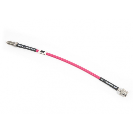 Forge Motorsport sada opletených brzdových hadic pro Hyundai i20N, barva potahu: růžová Forge Motorsport sada opletených brzdových hadic pro Hyundai i20N, barva potahu: růžová