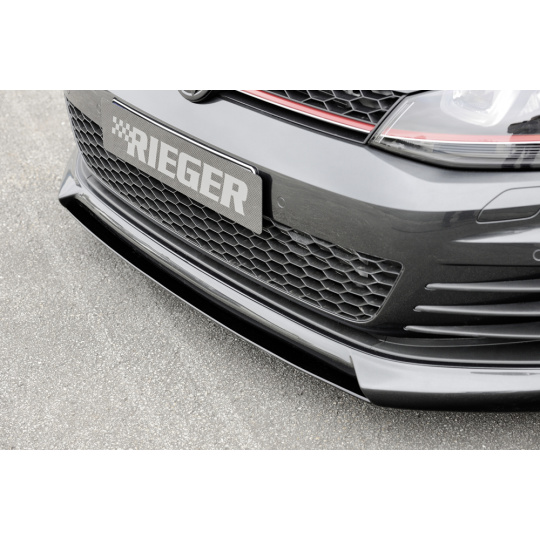 Rieger lipa pod přední nárazník Rieger pro Volkswagen Golf 7 GTD, GTI 3-dvéř., 5-dvéř. před faceliftem, 04/13-12/16, 06/13-12/16, plast ABS bez povrchové úpravy