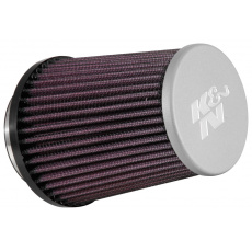 K&N univerzální kulatý zkosený filtr se vstupem 76 mm a výškou 133 mm, kovový vrchlík