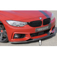 Rieger lipa pod přední nárazník pro BMW řada 4 F32, F33, F36 coupe (3-dvéř.), gran coupe (5-dvéř.), kabriolet vč. faceliftu, 03/13-06/15, 05/14-06/15, 07/15-, 11/12-06/15, plast ABS s povrchovou úpravou Carbon-Look