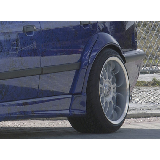 Rieger lem blatníku widebody II pro BMW řada 3 E36 sedan, GFK (laminát), mont. strana levá Rieger lem blatníku widebody II pro BMW řada 3 E36 sedan, GFK (laminát), mont. strana levá