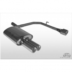 Fox Sportauspuff koncový tlumič výfuku s koncovkou 2x76 Typ 13 na obou stranách pro BMW řada 5 E60, E61 s motorem 2.0, 2.2, 2.5, 3.0 Fox Sportauspuff koncový tlumič výfuku s koncovkou 2x76 Typ 13 na obou stranách pro BMW řada 5 E60, E61 s motorem 2.0, 2.2, 2.5, 3.0