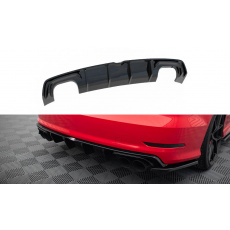 Maxton Design vložka zadního nárazníku pro Audi S3 8V, černý lesklý plast ABS