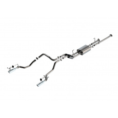 Borla Cat-Back výfukový systém "S-Type" pro Toyota Tundra 4.6L / 5.7L V8 automat, 2WD/4WD r.v. 2014-2021, barva koncovek: chromové Borla Cat-Back výfukový systém "S-Type" pro Toyota Tundra 4.6L / 5.7L V8 automat, 2WD/4WD r.v. 2014-2021, barva koncovek: chromové