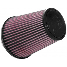 K&N univerzální kulatý zkosený filtr se vstupem 76 mm a výškou 171 mm, gumový vrchlík