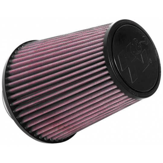 K&N univerzální kulatý zkosený filtr se vstupem 76 mm a výškou 171 mm, gumový vrchlík