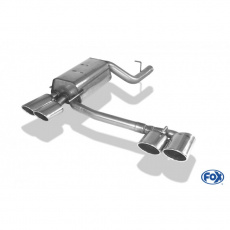 Fox Sportauspuff koncový tlumič výfuku s koncovkou 2x115x85 Typ 32 na obou stranách pro Mercedes CLK 209 2002- s motorem 1.8 K, 2.6, 2.7 CDI, 3.0, 3.0 CDI, 3.2, 3.5, 5.0