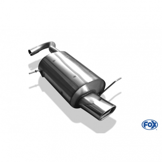 Fox Sportauspuff koncový tlumič výfuku s koncovkou 135x85 Typ 53 pro Chrysler PT-Cruiser s motorem 1.6, 2.0, 2.2 CRD, 2.4