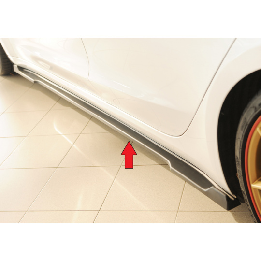 Rieger spoiler pod boční práh mont. strana levá pro Tesla Model 3 003, r.v. 06/18-, plast ABS bez povrchové úpravy