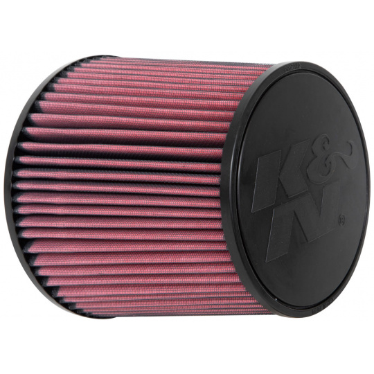 K&N univerzální kulatý zkosený filtr se vstupem 127 mm a výškou 219 mm, gumový vrchlík