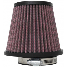 K&N univerzální kulatý zkosený filtr se vstupem 73 mm a výškou 113 mm, kovový vrchlík