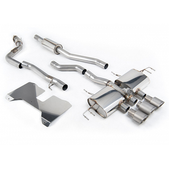 Milltek Sport výfukový systém cat-back s rezonátorem (Road+) s klapkami pro Honda Civic Type R FL5 2.0 i-VTEC (s i bez OPF/GPF) 2022-2024, OE Style 2 x 4" a 1 x 4.5" broušené titanové koncovky Milltek Sport výfukový systém cat-back s rezonátorem (Road+) s klapkami pro Honda Civic Type R FL5 2.0 i-VTEC (s i bez OPF/GPF) 2022-2024, OE Style 2 x 4" a 1 x 4.5" broušené titanové koncovky