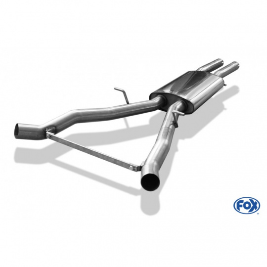 Fox Sportauspuff středový tlumič výfuku pro BMW řada 6 E63, E64 s motorem 4.4, 4.8