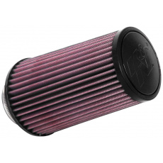K&N univerzální kulatý zkosený filtr se vstupem 76 mm a výškou 200 mm, gumový vrchlík