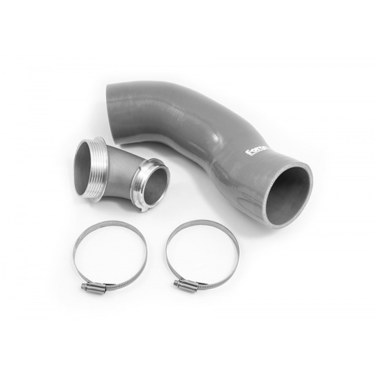 Forge Motorsport zvětšený vstup do turba pro Škoda Octavia IV RS s platformou MQB EVO a turbodmychadlem Garrett, barva hadice: šedá Forge Motorsport zvětšený vstup do turba pro Škoda Octavia IV RS s platformou MQB EVO a turbodmychadlem Garrett, barva hadice: šedá